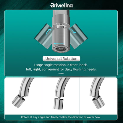 Waterkraan met doorstroomboiler, 220 V, elektrische waterkraan, 360 graden roteren en digitaal display, warmwaterkraan met universeel mondstuk, zilver
