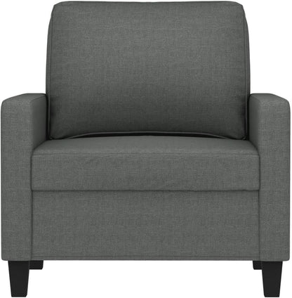 ZIRLANLV Lounge Sofa Sofa with Armrests Back Cushions, Living Room Sofa, Design Sofa Metal Frame, Available As Single, Double or Three Seater, Modern (Wine Red) (Dark Grey #17)