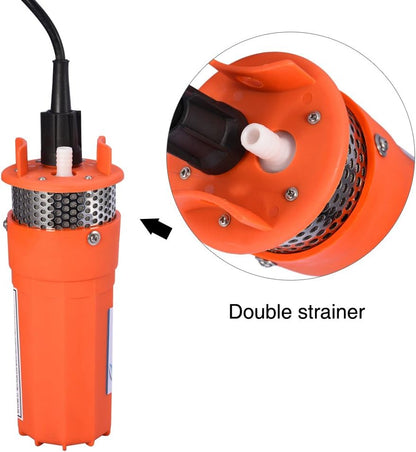 Estink Waterpomp 12V dompelpomp op zonne-energie, 30 m opvoerhoogte, voor diepe putten en watervoorziening