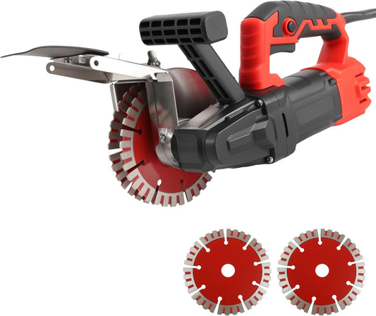 Muurgroeffrees – Groeffreesmachine – Sleufzaag – Muurfrees – Wandfrees – Stofvrij Snijden – 1600 W Motor Met 7000 Omw/min