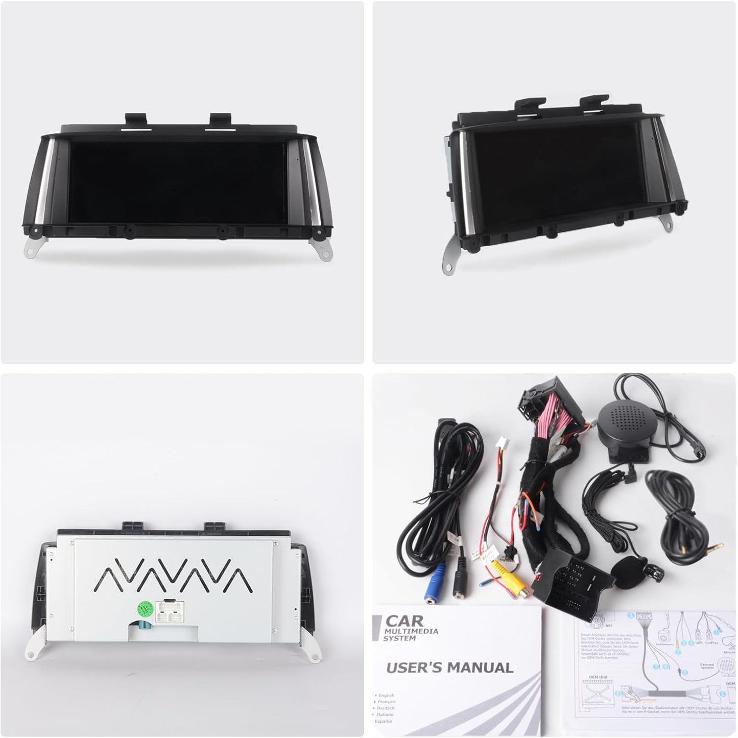 Fast Boot Linux Autoradio Compatible with BMW X3 X4 Series F25 F26 (2011-2013) CIC iDrive Upgrade |Bluetooth/Wireless CarPlay/Android Auto | Retains OEM Controls