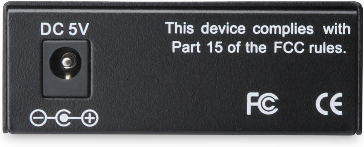 DIGITUS Media Converter - SFP+ poort - 10 Gbit Ethernet - RJ45 / SFP+ - 10GBase-T naar 10GBase-R - Zwart