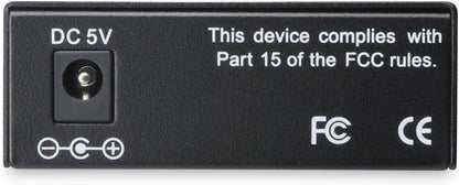 DIGITUS Media Converter - SFP+ poort - 10 Gbit Ethernet - RJ45 / SFP+ - 10GBase-T naar 10GBase-R - Zwart