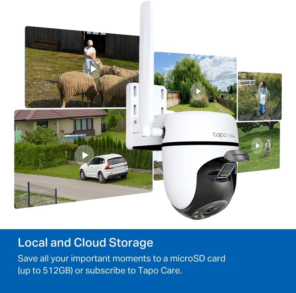 360° Bewakingscamera – Beveiligingscamera – Surveillance Camera – CCTV Camera – Toezichtcamera – 4G LTE Simkaart – Starlight Gekleurd Nachtzicht – Gratis AI-Detectie – IP66 Weerbestendig – 1080p Full HD – DC/PoE Voeding – Lokale en Cloudopslag