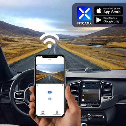 Dashcam – Autocamera – Dashboardcamera – Rijcamera – Spiegelmontage OEM-look – 4K 2160P Video met WiFi App en G-sensor