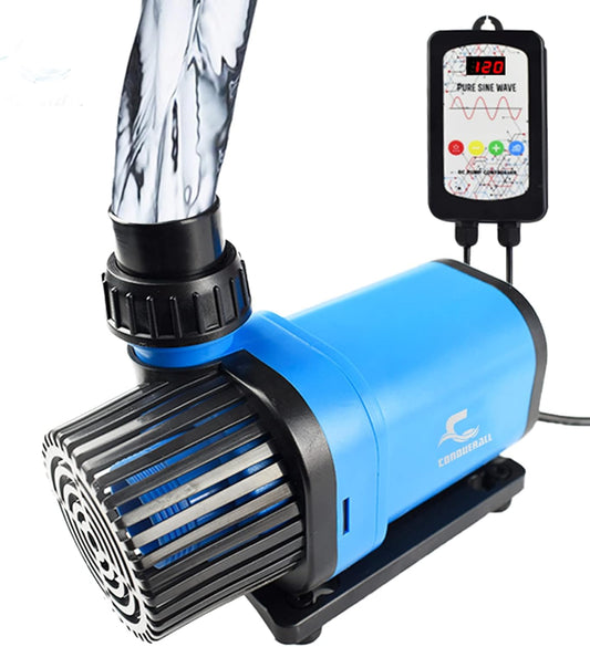 CONQUERALL 980GPH 20W dompelwaterpomp 24V DC rendement pomp variabele frequentie Waterpomp Sinusgolf technologie Suit voor vijver fontein zoetwater en zoutwater