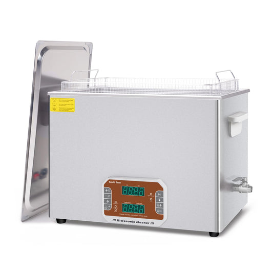SOUTH BASE 37L Ultrasoonreiniger met Reinigingsmandje, Timer & Verwarming, 720W Aanraakbediening Ultrasoon reinigingsapparaat voor het Reinigen van Wapens, Sieraden, Brillen, Kettingen