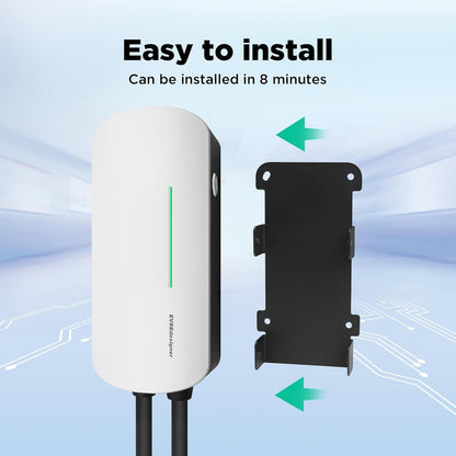 Wallbox 7.4kW Type 2 Thuislaadstation voor Elektrische Voertuigen Enkel Fase 6M Kabel Buiten en Binnen Gebruik
