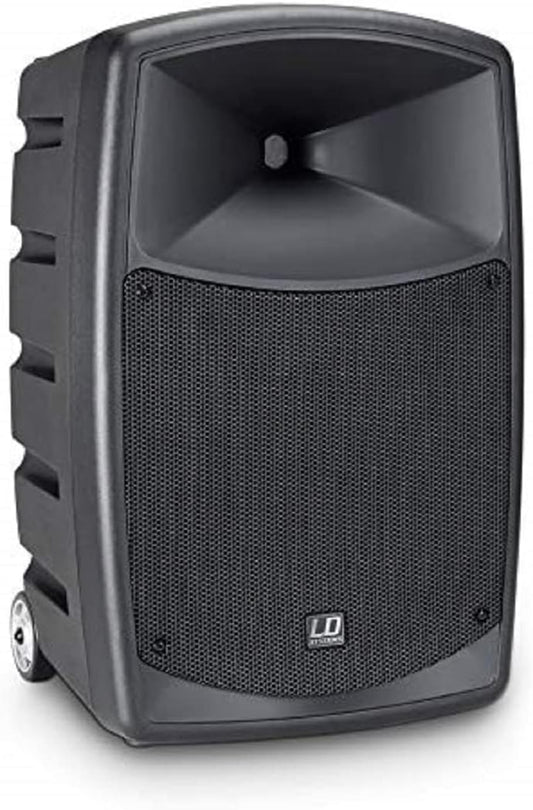 Bluetooth-Luidspreker Op Batterijen Zwart – Draagbare Speaker – Partyspeaker – Karaokespeaker – PA-Speaker – 480 W Piekvermogen – Met Draadloze Microfoonset