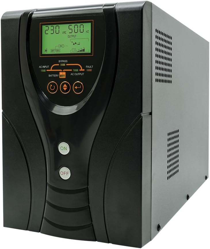 Backup-UPS, ononderbroken stroomvoorziening, SilverCloud 850VA, zuivere sinus, 850 VA/600 W, AVR-functie, 2 Schuko-stopcontacten