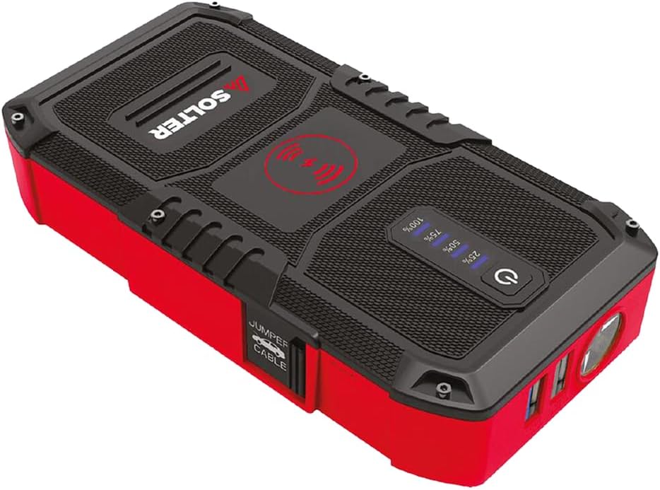 Accustarthulp 12V – Accustarter – Starthulp – Startbooster – Jumpstarter – Geschikt voor 12V-systemen – Helpt bij startproblemen
