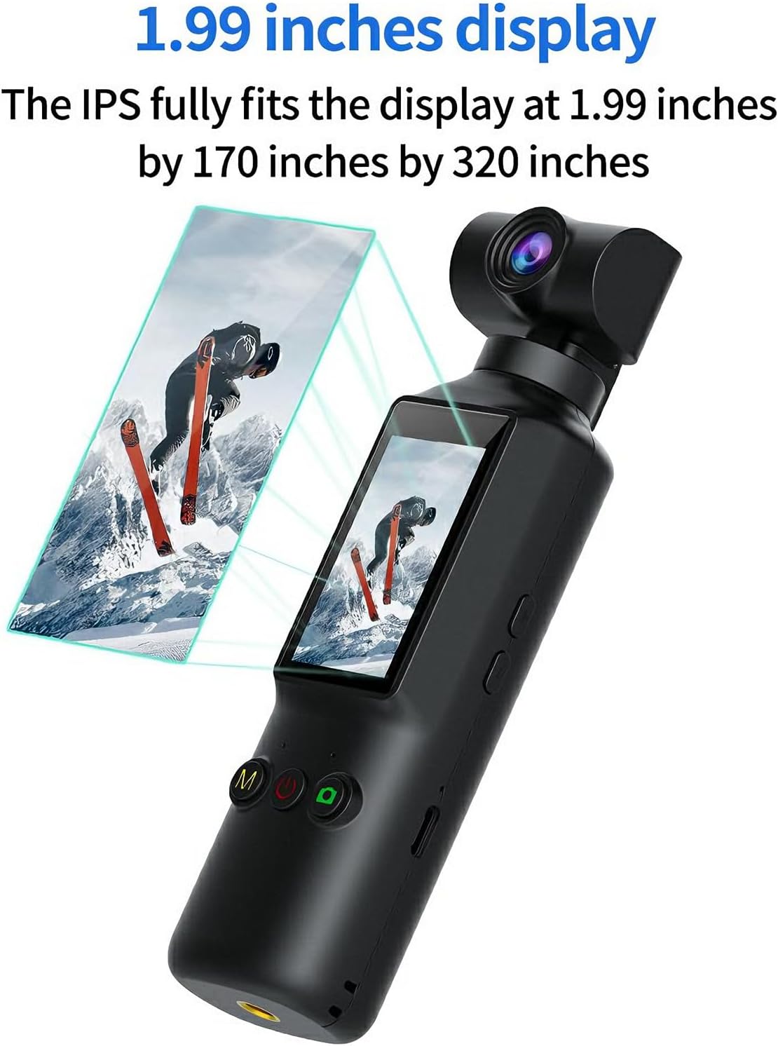 OBEST Action Cam 1080P, draagbare bodycam, vlog/POV-camera met 270° draaibare lens en 1,99 inch displayscherm, mini-actiecamera voor sport, fietsen, reizen, vlog, outdoor, zwart