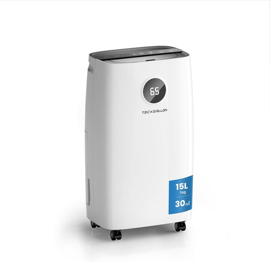 Elektrische Luchtontvochtiger – Luchtontvochtiger – Vochtvreter – Air Dehumidifier – Vochtbestrijder – 15 Liter Per Dag – 24-Uurs Timer Met Kinderbeveiliging