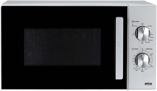 Silva Schneider MW-G 25.5 magnetron met grill 20 liter, 700W magnetronvermogen, 1000W grill, 5 standen, 3 combi-programma's, ontdooifunctie, timer, glazen draaiplateau Ø 25,5 cm, incl. grillrooster -