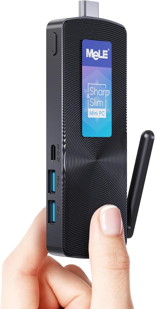 Mini PC – Mini Computer – Micro PC – Kleine Desktop – Compacte PC – Alder Lake N100 Quad Core 8GB 256GB – Stil Ventilatorloos Design – USB-C Met 4K Video