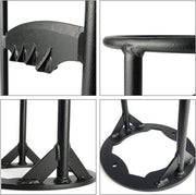 Houtklover - Houtsplijter - Handmatige Wandhouder - Kloofwig - Brandhoutsplijter - voor Zacht Hout - Aanmaaksplijter - Ideaal voor Camping - Picknick - Tuinhuis - 22 x 31 cm - Zwart