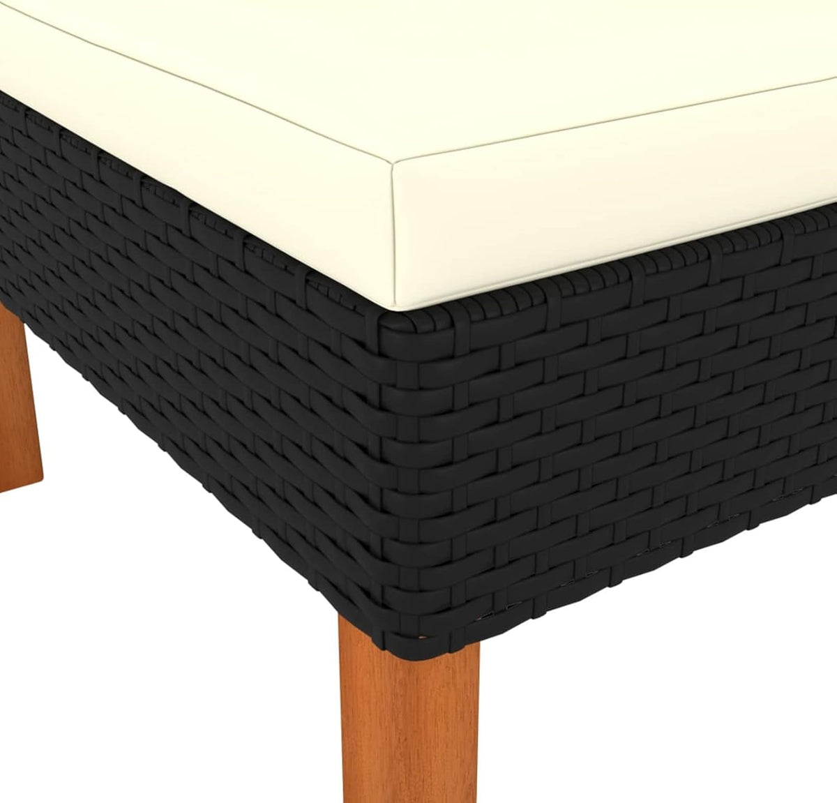 Corner Sofas, Pack of 2, Poly Rattan and Eucalyptus, Solid Wood, Small Sofa for Teenage Room, Sofa Bed, Permanent Sofa Bed, Living Room - QUORE