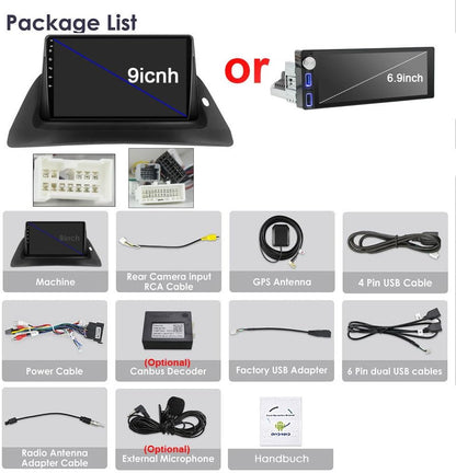 HD GPS Navigatie Autoradio – Multimedia Speler – Inbouw Radio – Auto Stereo – Navigatiesysteem – Draadloze CarPlay & Android Auto – Achteruitrijcamera Ondersteuning