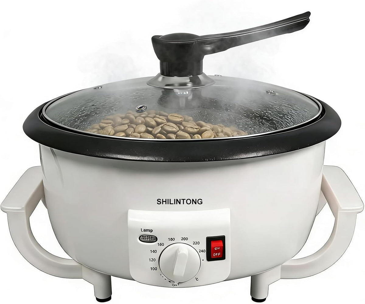 Elektrisch koffierooster, koffiebonen-noten-pinda-cashew-astania-roostermachine voor het huishouden, instelbare temperatuur, capaciteit 750 g (zonder timerfunctie)