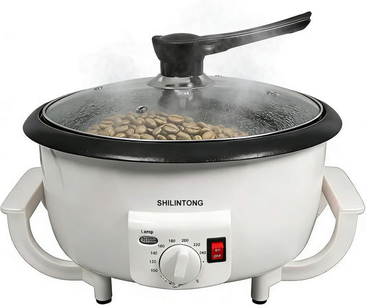 Elektrisch koffierooster, koffiebonen-noten-pinda-cashew-astania-roostermachine voor het huishouden, instelbare temperatuur, capaciteit 750 g (zonder timerfunctie)