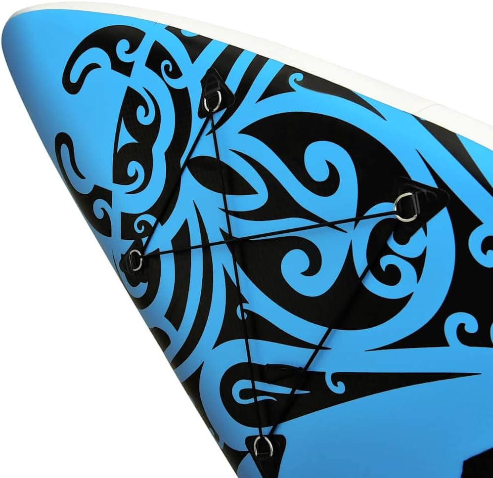 Opblaasbaar Stand Up Paddleboard – SUP Board – Peddelboard – Kajak – Surfboard – Blauw 305x76x15 cm – PVC Materiaal – Inclusief Handpomp & Aluminium Peddel