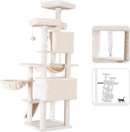 Krabpaal XXL – Kattenboom – Krabmeubel – Klimpaal – Speelpaal – Voor Grote Katten – 180 cm Hoog – Stabiel Met Sisal Touw