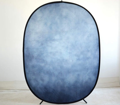 Kate Vouwachtergrond Opvouwbare Achtergrond Draagbare Achtergronden Pop Up Achtergronden Foto Achtergrond 1,5 x 2 m, Bruin/Blauw