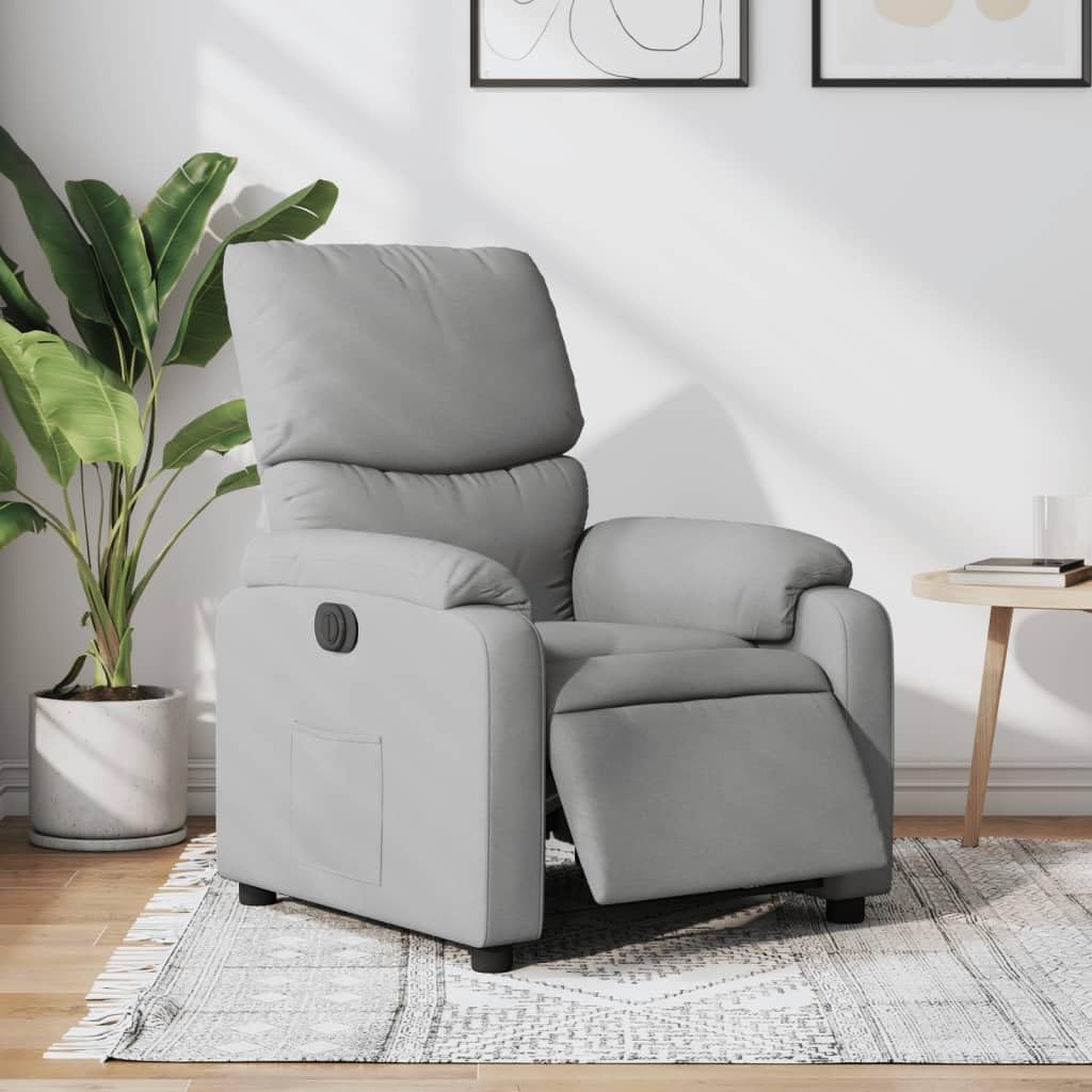 ZIRLANLV Recliner Adjustable Backrest, Relaxation Chair with Vibrating Function, Massage Chair, TV Chair, Deck Chair, Upholstered Chair, Recliner (Wine Red) (Light Gray #24)