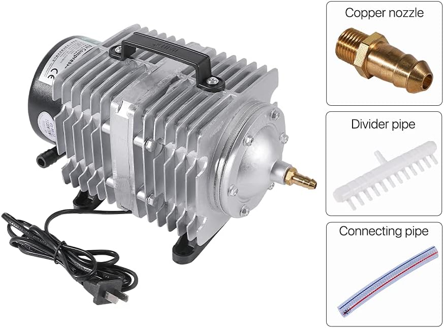 Cloudray 135W luchtcompressor elektrische magnetische luchtpomp voor CO2 lasergravure snijmachine