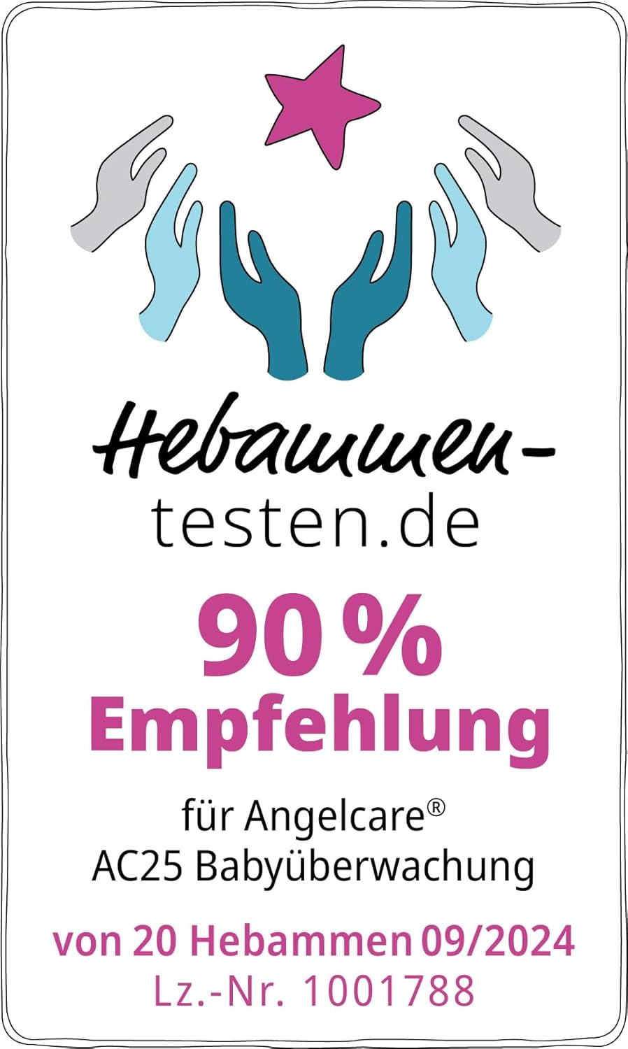 Angelcare AC25-SP 3-in-1 babymonitoring, video, audio + beweging met twee draadloze matten met sensoren