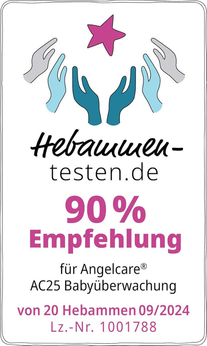 Angelcare AC25-SP 3-in-1 babymonitoring, video, audio + beweging met twee draadloze matten met sensoren