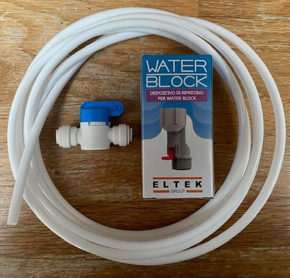 Cool Products Mains Fed Water Cooler Installatierail (POU) - Installatiekit met DCV, Waterblok en Reset-apparaat, Drukreducerende Klep, Uitgeschakeld, Waterfilter en 1/4" OD-buis
