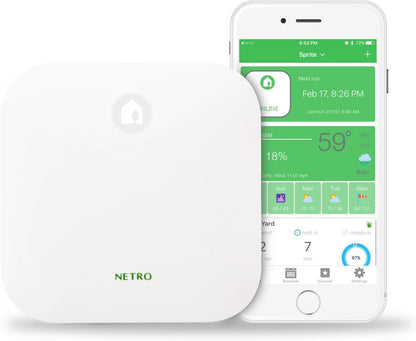 Netro Smart 12-Zone WiFi Sprinkler Controller, Weer bewust, Afstandsbediening