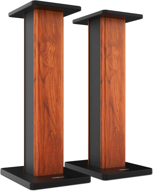 Wiibo Tempo 60 - paar luidsprekerhouders - 60 cm hoogte - solide antivibratiebasis - universele compatibiliteit met stereo hifi-luidsprekers en thuisbioscoop - antislip voetjes