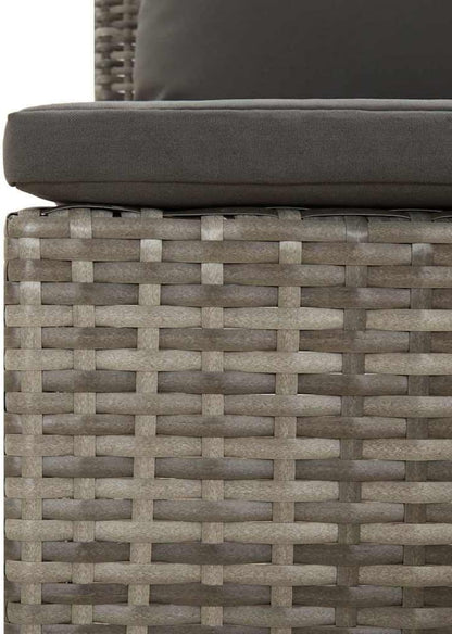 vidaXL 2-Piece Lounge Set with Cushions Poly Rattan Grey, Lounge Set Garden, Lounge Set Outdoor, Lounge Set, Lounge Sofa Garden, Garden Set Lounge, Garden Set - QUORE
