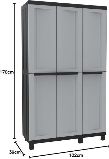 Terry 1002710 High Plastic Cabinet, 3 Doors - QUORE