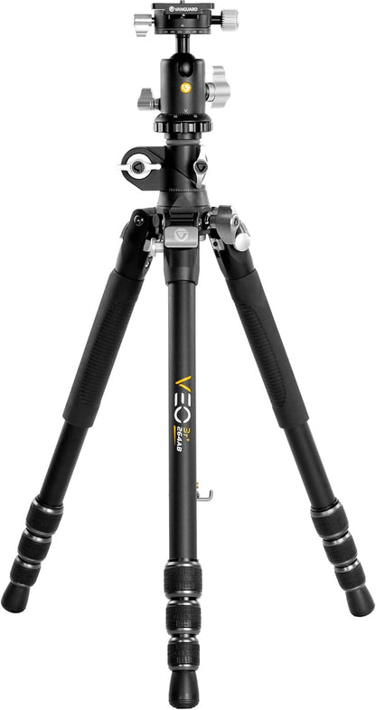 Aluminium Reisstatief – Driepootstatief – Macrostatief – Monopod – Fotostatief – Omkeerbare Middenzuil – Verwisselbare Spike-Voeten