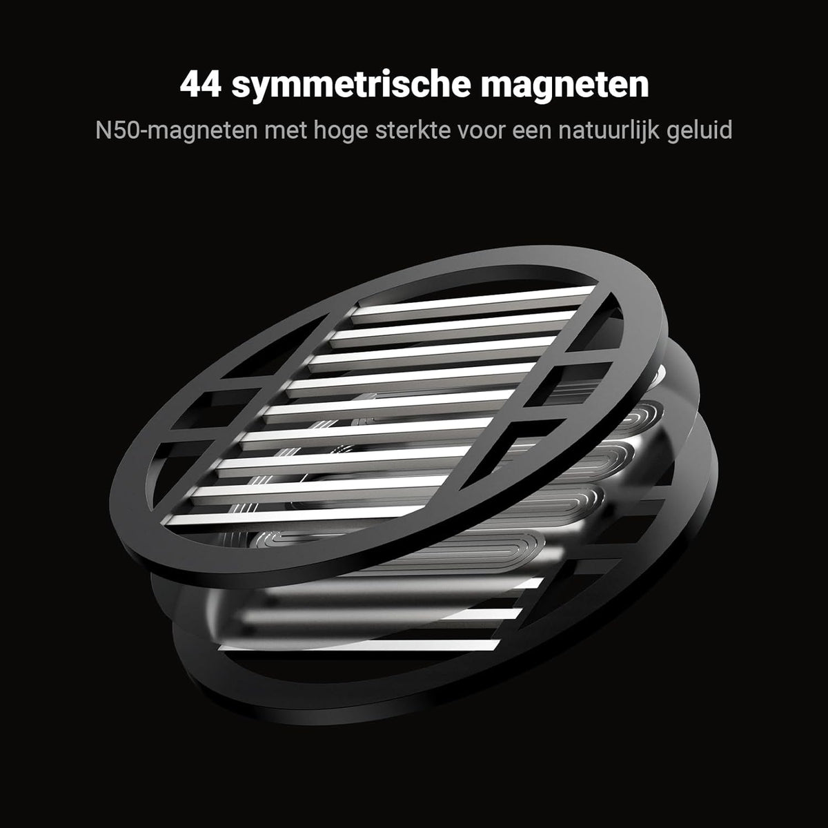 Fosi Audio i5 Open-back Planar Magnetische Hoofdtelefoon met 97 mm Ultragroot Diafragma, CNC-metaal en Walnotenhout, Audiophile Bedrade Studiohoofdtelefoon voor Apparaten met Meerdere Bronnen