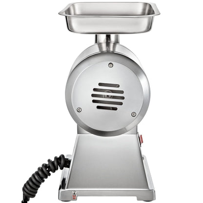 VEVOR Elektrische vleesmolen, 850 W, gehaktmachine, 150 kg per uur, elektrische worstmachine, 448 x 210 x 387 mm, roestvrij staal, 193 omw/min, voor restaurant, supermarkt, slagerij