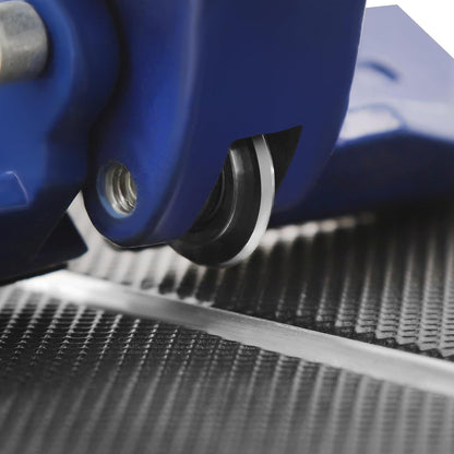 OUKANING Manual Tile Cutter with Non-Slip for Precise Cuts up to 15 mm Thickness, Ball Bearing Sliding Head for Quick Grooves and Straight Cuts, for Ceramic, Porcelain (Blue, 80 cm) - QUORE