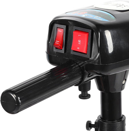 Cocoarm 12V 18lbs Multi Gear Electric Trolling Motor Multi-Speed Control Onkruidloze Propeller Lichtgewicht Draagbare Draagbare voor Kajaks Kleine Boten Opblaasbare Boten
