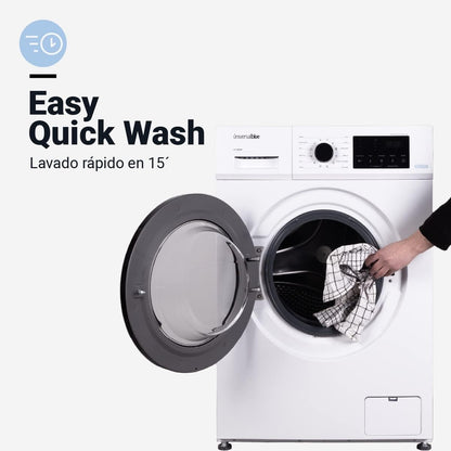 Wasmachine – Wasautomaat – Voorlader – Wasmachine Compact – Wasmachine 6 kg – 15 Wasprogramma’s – Startuitstel & Kindveiligheidsfunctie
