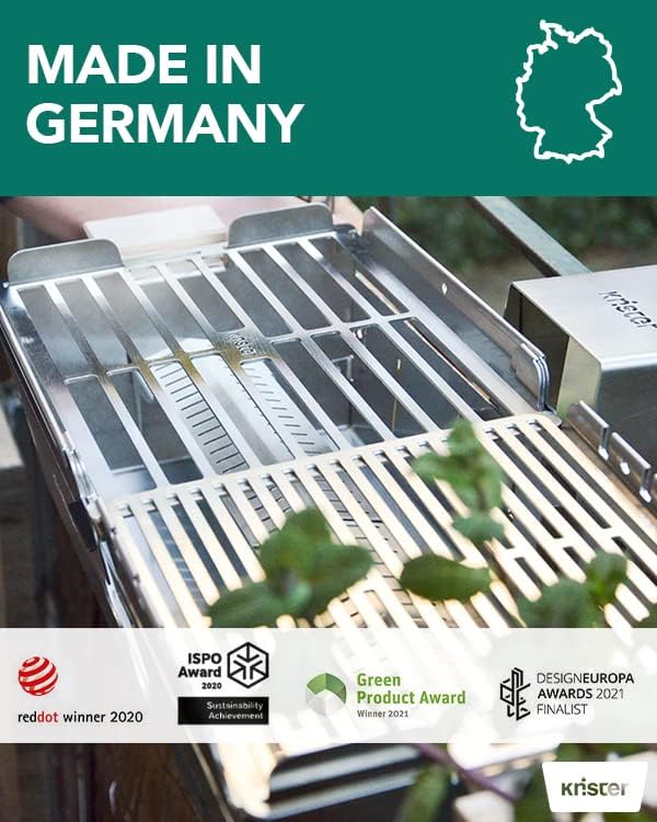 knster Grill Original - mobiele BBQ houtskoolgrill voor onderweg - tot 8 personen Knister Original