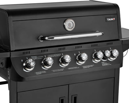 TAINO Brando Gas Barbecue 6 + 1 6 Burners Side Burner BBQ Grill Trolley Gas Grill Grill - QUORE