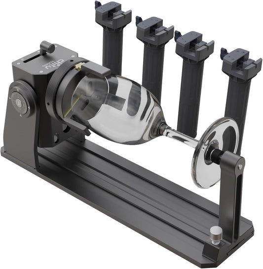 Lasergraveerrol Voor Cilinderobjecten – Roterende Rol – Rotatierol – Graveerrol – Laserrol – 3-in-1 Klemsysteem – 180° Hoekinstelling
