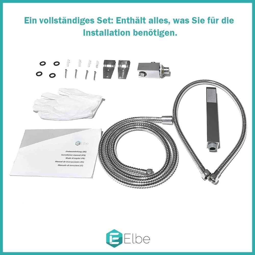 Douchepaneel – Douchepaneel met Regendouche – Douchepaneel Handdouche – Douche Systeem – Douche Set – Roestvrij Staal 304 – Twee Douchefuncties