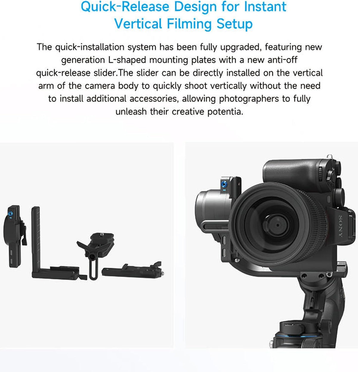 FeiyuTech SCORP-2 Kit camerastabilisator, geïntegreerde AI-tracker, 3-assige gimbal voor spiegelloze Sony/Canon/Nikon/Fujifilm- en DSLR-camera's, upgrade-joystick en touchscreen, 15 kg laadvermogen