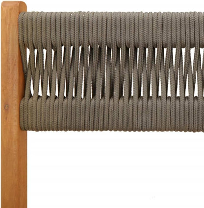 Gecheer Pack of 6 Folding Garden Chairs Grey Solid Wood Acacia Wood Armchair Outdoor Dining Chairs Outdoor Patio Chairs P3214605 - QUORE