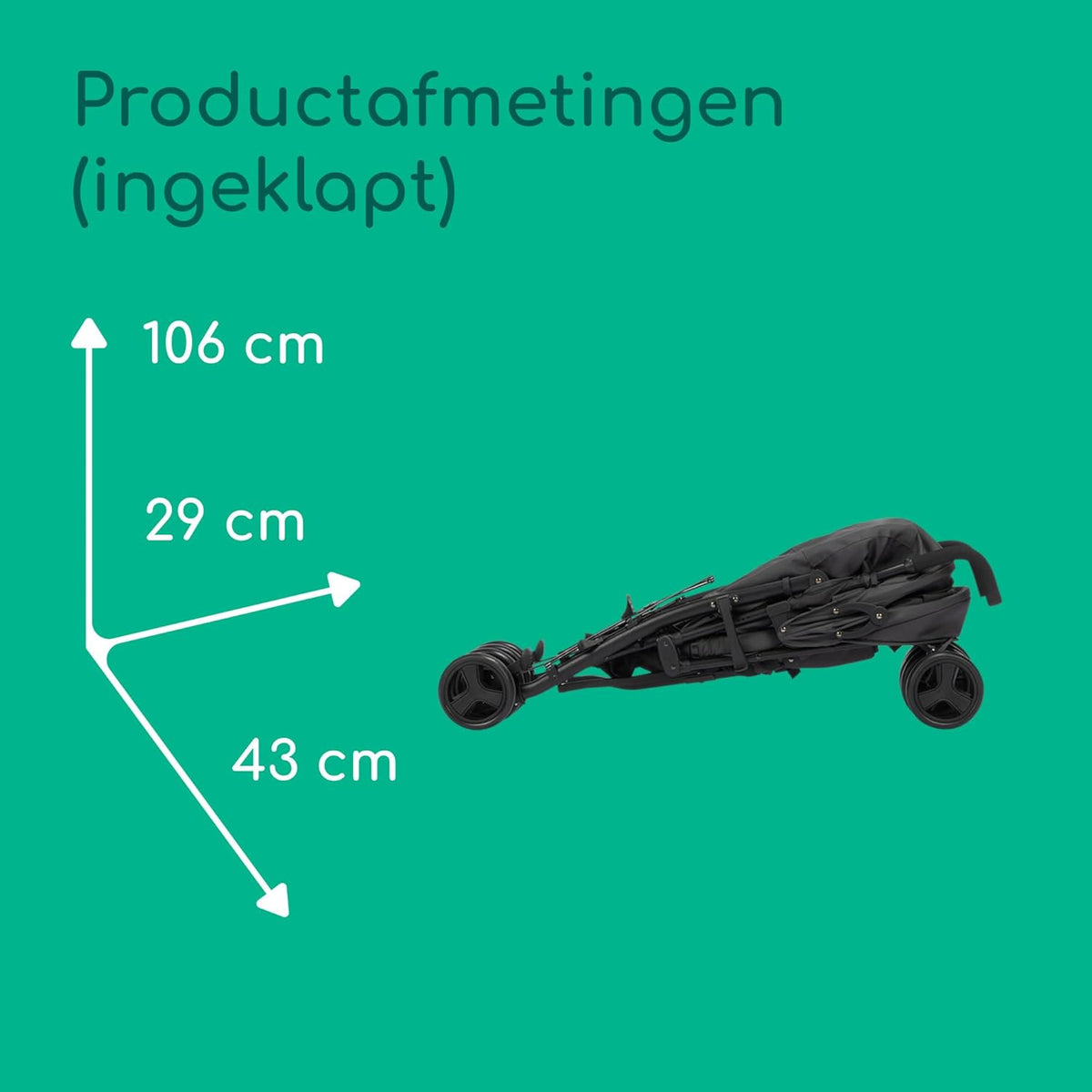 Bebeconfort Dusk, Baby Kinderwagen, 0-4j (0 – 22 kg), Wandelwagen Vanaf Geboorte, Lichtgewicht (7,9 kg) Compacte Kinderwagen, Zacht Gevoerd, Compact Opvouwen, Boodschappenmand, Mineral Graphite