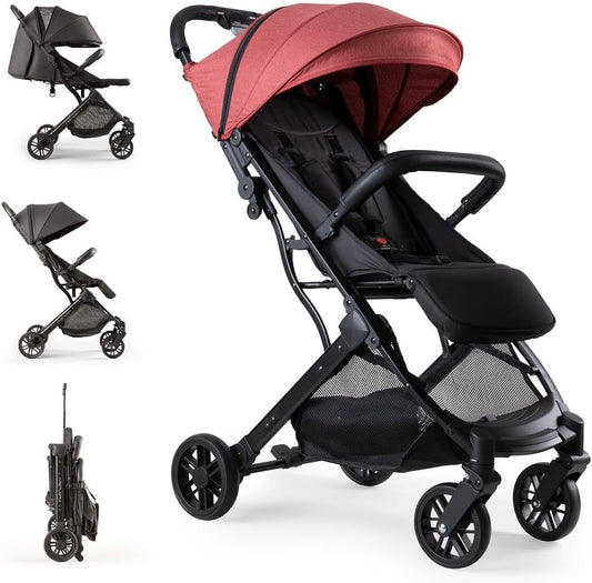 MINIMUM PLUS SPACE kinderwagen tot 22 kilogram - rode verwisselbare kap